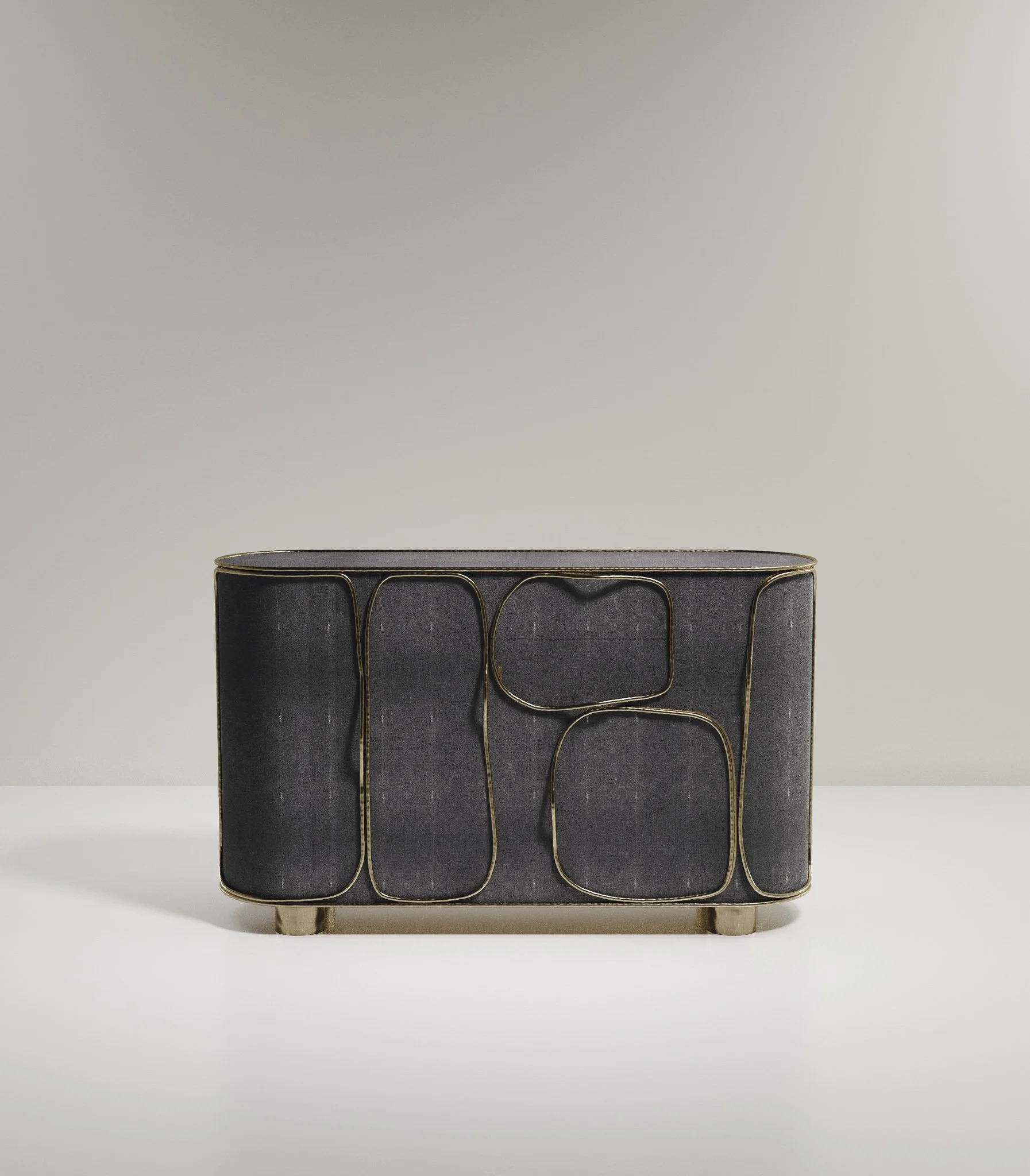 Shagreen Buffet with Bronze-Patina Brass Details — R&Y AUGOUSTI